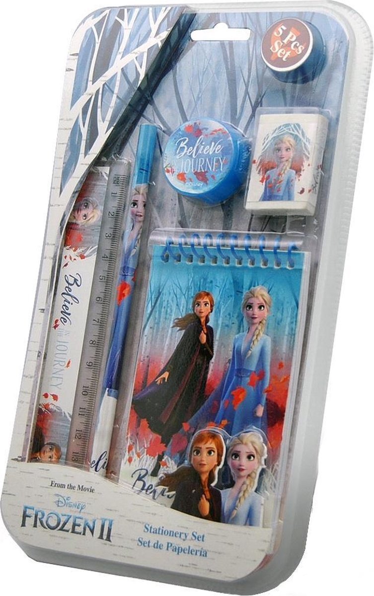 kids licensing Schrijfset Frozen 2 Meisjes 13,8 X 25 Cm 5-delig