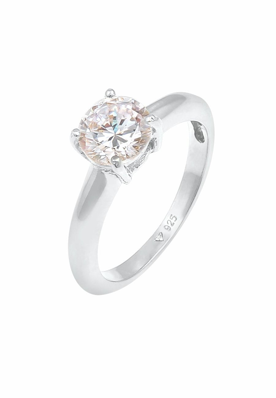 Elli Elli Ring Dames Eenzaam met Zirkonia Kristal in 925 Sterling Zilver Ring