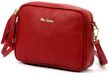 Pierre Cardin Sac bandoulière en cuir Compact Noir Finition dorée