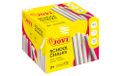 Jovi CLASSCOLOR krijtjes, doos met 100 eenheden, witte kleur, ze produceren geen stof, gemakkelijk te wissen en zeer resistent, glutenvrij (1100)