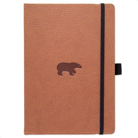 Dingbats* Wildlife A4 Notitieboek - Brown Bear Blanco - Bullet Journal