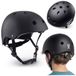 SOKE Scooter helm 1691, 17x27x23cm, 50-54cm hoofdomtrek, maat S, zwart mat, ABS, EPS, licht, duurzaam, gecertificeerd