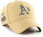 47Brand Baseball cap Oakland Athletics MLB Shot Snapback MVP Lichtbruin Unisex Volwassenen