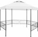 vidaXL Tuinprieel 180 g/m² 323x275x265 cm wit