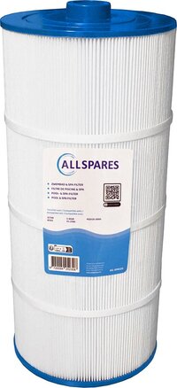 AllSpares Spa Waterfilter SC708 / 81252 / C-8326 - Geschikt voor onderwater - Wit/Blauw