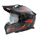 Oneal Spike, helm voor volwassenen, uniseks, zwart/grijs/rood, S