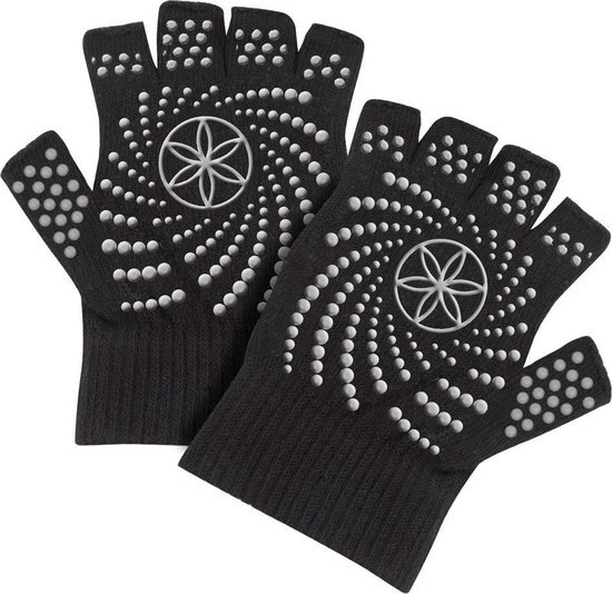 Gaiam Grippy Gloves Sporthandschoenen Unisex - Zwart - One size