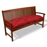 Beautissu Bankkussen Flair BK – Zitkussen Tuinkussen 100x50x8 cm rood