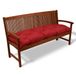 Beautissu Coussin d'assise Flair BK – Coussin de jardin 100x50x8 cm rouge