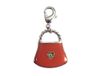 INNSPIRO NICE CHARMS Metalen hanger tas met rood kunstleer met karabijnhaak 17x20mm 25u, 9x15mm., Metaal, Geen edelsteen