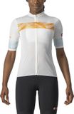 Castelli FENICE Fietsshirt Ivory/Pop Orange-Skylight - Vrouwen - maat S
