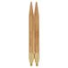 Seeknit Koshitsu Lichtgewicht en Gepolijst Bamboe (12.5cm, 8.00mm, Screw Size M4) Verwisselbaar Circulaire Breien Naald Tips - 2 Stukken