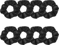 Merkloos / Sans marque BeiJingLiangPinJiaZuoKeJiWenHuaFaZhanYouXianGongSi Zachte elastische haarbanden in satijn, 8 stuks, voor dikke paardenstaarten en dagelijkse accessoires voor vrouwen