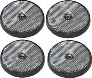Pro Plus Reflector - set 4x - wit - schroefbevestiging - 60mm - rond
