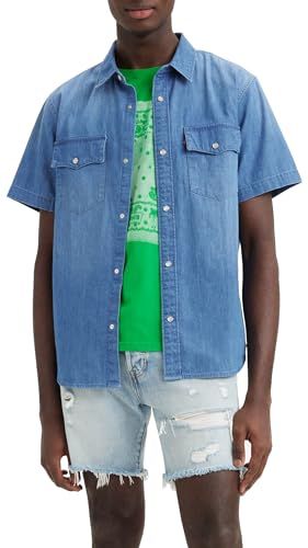 Levi's Ss Relaxed Fit Western Shirt Men, Tombstone Stonewash, XS