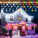 Guirlande lumineuse avec 800 LED, 35 mètres de long, avec un effet "pluie de glace", 8 modes d'éclairage différents et une fonction de minuterie