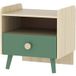Table de chevet pour enfant avec tiroir et niche, petite table d'appoint en bois pour chambre