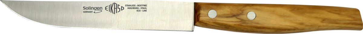 Eikaso Solingen Steakmes - 12 cm - Olijfhout - Bruin