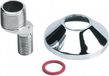 Bonfix Sanitaire raccord S-raccord standard 3/4 x 3/8 - avec rosace chromée et joint en fibre
