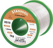 Stannol HS10 2,5% 1,0MM SN99,3CU0,7 CD 1000G Soldeertin