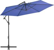 vidaXL Zweefparasol met aluminium paal 300 cm blauw