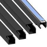 Cablecoach L1515SW4 kabelgoot (zelfklevend) 15x15 mm, 4 m (4 x 1 m lengte), zwart