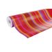 Clairefontaine 211202C - Een Rol Cadeaupapier - Alliance Papier 60g - 50x0,70m - Motief: Veelkleurige Strepen, Rood/Violet/Oranje/Roze