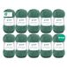 Gründl Wol Cotton Quick uni - dunne wol voor haken - breigaren - haakgaren - glanzend en huidvriendelijk - 100% katoen - 10 bollen 50 g / 125 m - naalddikte 3-4 - groengrijs