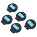 Vhbw 5x Capuchons Compatible Avec Irobot Roomba Combo J5+ J5 I5+ I5 Robot Aspirateur Laveur - Éponge De Mouillage Noir / Bleu Avec Mèche Wick Cap