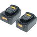 Vhbw 2x Batterie Compatible Avec Dewalt Dcs570nt Dcv100, Dcs570n-xj, Dcv100-xe, Dcv100-xj Outil Électrique (5000 mAh, Li-ion, 18 V), 1x USB-C Femelle