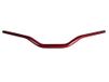 Stuurstang Accossato Stuurstang rood voor Aprilia Dorsoduro 1200, buiging media, aluminium, diameter 28,5 mm