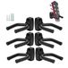 VEIDIA Gitaarhouders Haken Stands Hangers Wandmontage Display met Schroeven Past Alle Grootte Gitaren Bas Mandoline Banjo Ukelele (6-Beugels/pak)