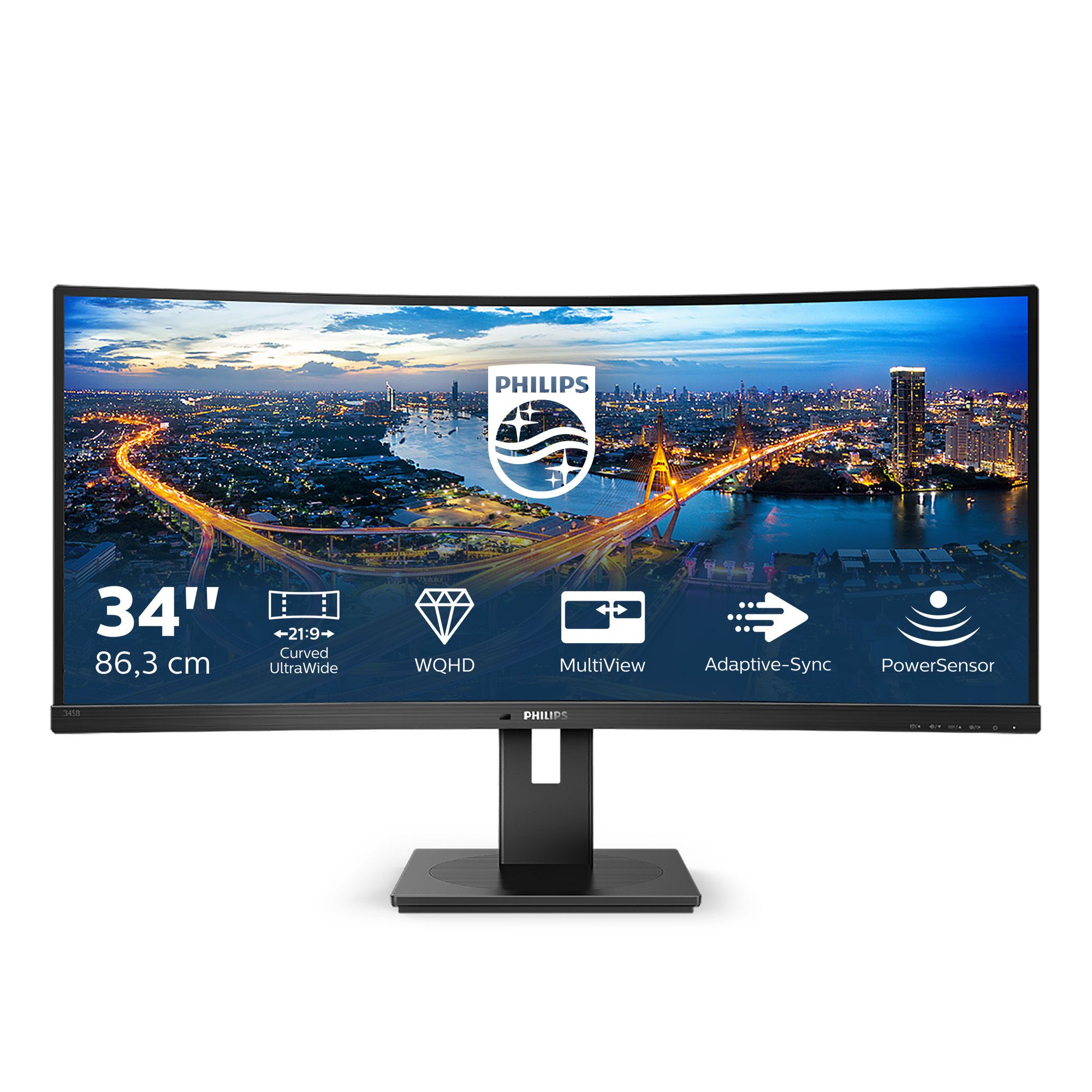 Philips 345B1C - 34" QHD Curved Monitor - 100Hz