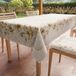 PETTI Artigiani Italiani - Tafelkleed Vlekbestendig Rechthoekig 140x450 cm 24 Personen, Afwasbaar Keukentafelkleed van Microvezel, Design Floral Magnolia, 100% Made in Italy