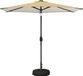 vidaXL Stokparasol Geel en wit Polyester