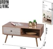 Urban Living SALONTAFEL 1 LADE 100X50XH46,5CM