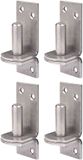 Alberts 845988 plaatduim op plaat | rvs | doornmaat Ø13 mm | plaat 100 x 35 mm | Set van 4