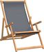 Teak fauteuil pliante en teck massif, gris