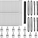 vidaXL Grillage hexagonal avec socle en béton 100 x 1,4 m Gris