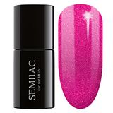 Semilac Charming Ruby Glitter vernis à ongles en gel, semi-permanent, UV 348, 7 ml