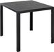 Bolt Edge Table de jardin - Aluminium - Noir - 75x75x72 cm