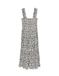VERO MODA Vmmenny Sl Smock Calf Dress Wvn Ga Dames Maxi Jurk XS Viscose Print Birch