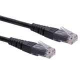 Roline Patchkabel Cat.6 UTP (Class E), zwart, 3 m