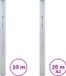 vidaXL - Zonnefolie - Statisch - Reflecterend - PVC - Zilverkleurig - 2000 cm