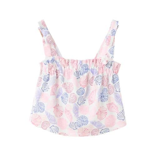 Mango Kids mouwloze top wit