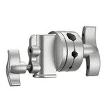 Neewer Multifunctionele Heavy Duty 2,5 "Grip Head Swivel Head Holder Montageadapter voor lichtstandaard, verlenggiek arm en andere fotografische apparatuur met 1/2,1/4,3/8,5/8" Mount (zilver)