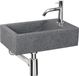 Differnz fonteinset 40x11x23cm natuursteen 1 kraangat compleet graniet 38.024.00