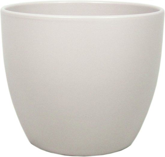 Floran Plantenpot - taupe - keramiek - 32 x 27 cm - rond