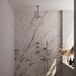 Brauer Brushed Edition Thermostatische Regendoucheset Inbouw - Hoofddouche 20 cm - Handdouche Staaf - Doucheslang - Wandaansluitbocht - Rvs