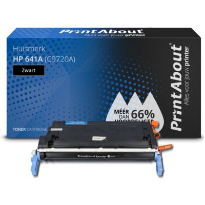 PrintAbout Huismerk HP 641A (C9720A) Toner Zwart